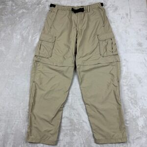 REI Cargo Pants Mens Large-30 Beige Sahara Convertible Zip Off Hiking Outdoor